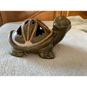 Vintage Ceramic Turtle Candle Holder